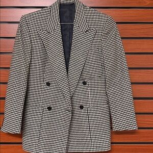 Black and White Women's Blazer